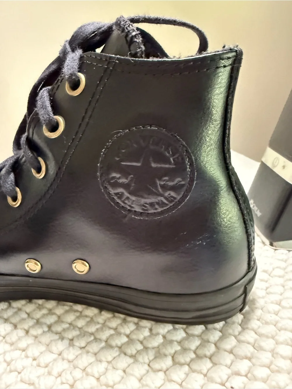 Converse Kids Black High-Top Lace-Up Sneakers